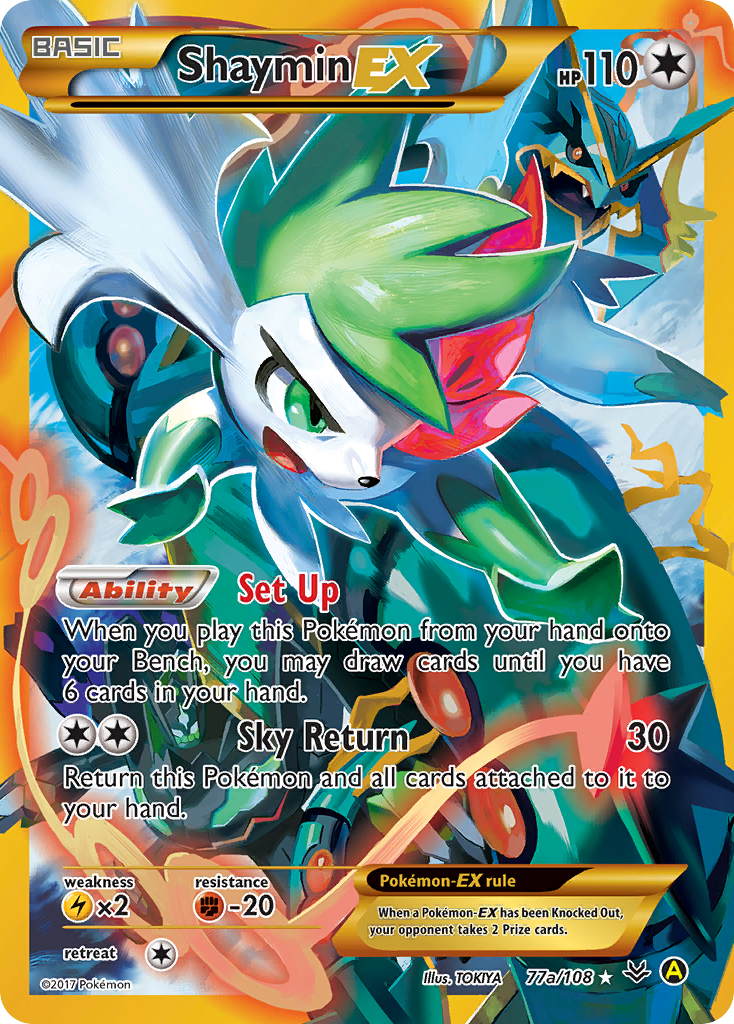 Roaring Skies Shaymin EX #77 Alternate Full Art